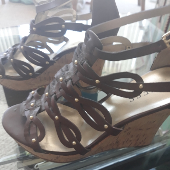 Guess platform Shoes. Brown size 8 m - Picture 1 of 4
